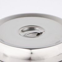 Крышка-Клош из нержавеющей стали, 24&times;24&times;4 см, круглая