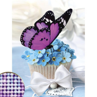 Алмазная мозаика с частичным заполнением на холсте &laquo;Незабудки&raquo;, 30 х 40 см