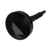 Воронка для ГСМ, с сеткой, разборная, гофрированная, чёрная, 140 мм Воронка для ГСМ, с сеткой, разборная, гофрированная, чёрная, 140 мм