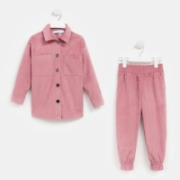 Костюм детский KAFTAN "Velvet", р. 30 (98-104), розовый