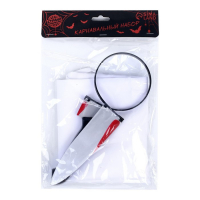 Карнавальный набор «Мясник», фартук, ободок нож Карнавальный набор «Мясник», фартук, ободок нож