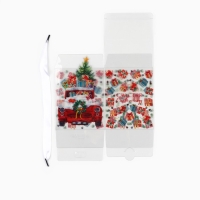 Коробка подарочная новогодняя складная ПВХ, &laquo;Счастья в Новом году&raquo;, 12 х 15 х 12 см, Новый год