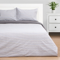 Постельное бельё Этель 2 сп Stripes 180х215 см, 200х225 см, 50х70&plusmn; 3 см-2 шт, новосатин