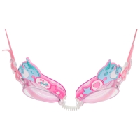 Очки для плавания детские ONLYTOP &laquo;Нарвалы&raquo;, беруши, цвет розовый