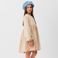 Платье для девочки MINAKU цвет бежевый, размер 122 Платье для девочки MINAKU цвет бежевый, размер 122