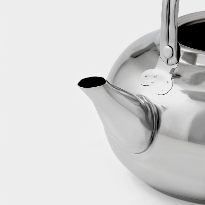 Заварочный чайник Доляна «Гретель», 1,6 л, металлическое сито, нержавеющая сталь, хромированный Заварочный чайник Доляна «Гретель», 1,6 л, металлическое сито, нержавеющая сталь, хромированный