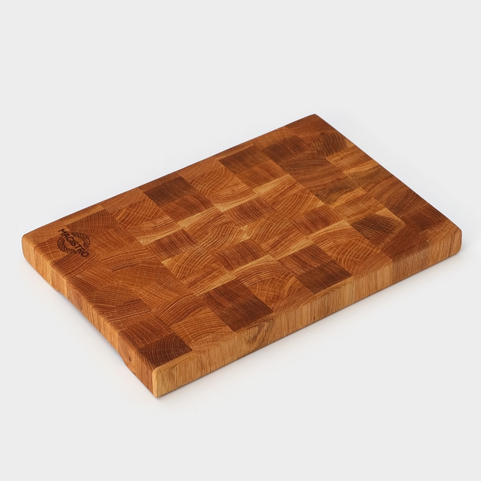 Доска разделочная Magistro premium, торцевая ясень, 30×20×2,5 см, в крафтовой коробке Доска разделочная Magistro premium, торцевая ясень, 30×20×2,5 см, в крафтовой коробке