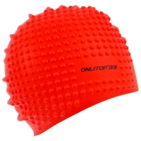 Шапочка для плавания взрослая ONLYTOP Swim, силиконовая, обхват 54-60 см, цвета МИКС Шапочка для плавания взрослая ONLYTOP Swim, силиконовая, обхват 54-60 см, цвета МИКС