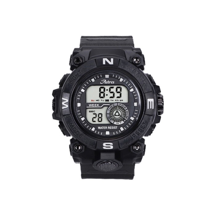Часы наручные электронные Astres, d-5 см, ремешок силикон, водонепроницаемые Часы наручные электронные Astres, d-5 см, ремешок силикон, водонепроницаемые
