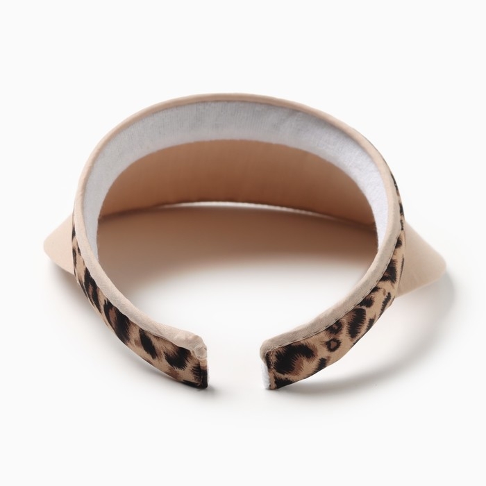 Козырёк женский MINAKU Козырёк женский MINAKU "Leopard" цвет пудровый, р-р 56-58