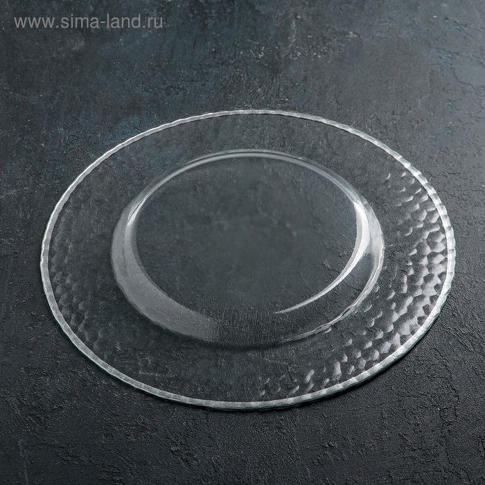 Тарелка подстановочная &laquo;Фишер&raquo;, d=35 см, цвет обводки серебряный