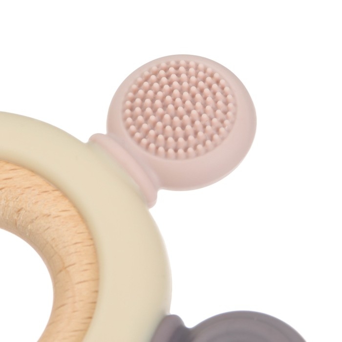 Прорезыватель силиконовый «Массажер», цвет розовый, бежевый, Mum&Baby Прорезыватель силиконовый «Массажер», цвет розовый, бежевый, Mum&Baby