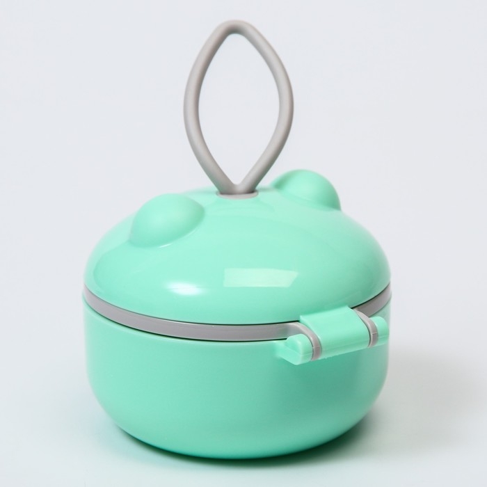 Контейнер для детского питания Мишка 2, 150 мл, цвет бирюзовый Контейнер для детского питания Мишка 2, 150 мл, цвет бирюзовый