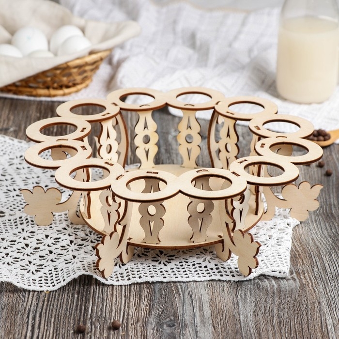 Подставка для яиц пасхальная, 12 ячеек, 26&times;26&times;15 см