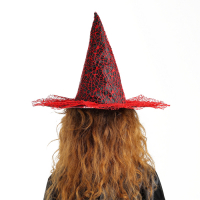 Карнавальная шляпа &laquo;Паутинка&raquo;, р-р. 56-58 см, цвет красный