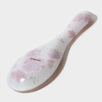 Подставка стеклянная под ложку Доляна &laquo;Красные маки&raquo;, 23,5&times;8,3&times;1,5 см