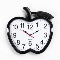 Часы настенные для кухни "Яблоко", d-26 см Часы настенные для кухни "Яблоко", d-26 см