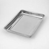 Поднос из нержавеющей стали, 44,5&times;35,5 см, толщина 1 мм, цвет серебряный