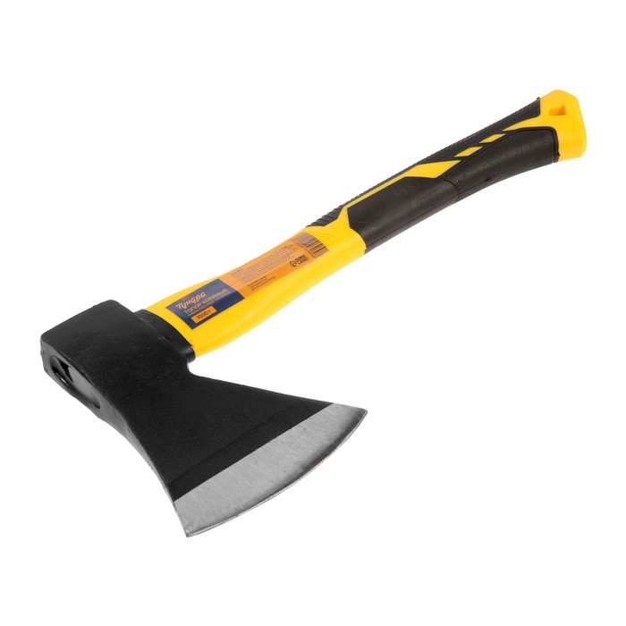 Топор кованый ТУНДРА, фиберглассовое 3К топорище 38 см, 1000 г Топор кованый ТУНДРА, фиберглассовое 3К топорище 38 см, 1000 г