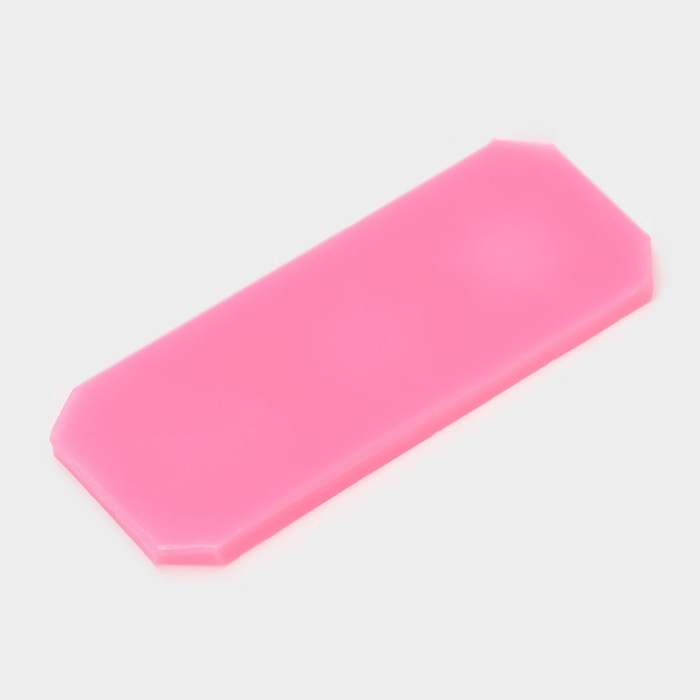 Молд новогодний &laquo;3 снежинки&raquo;, силикон, 13&times;5&times;0,5 см, цвет розовый