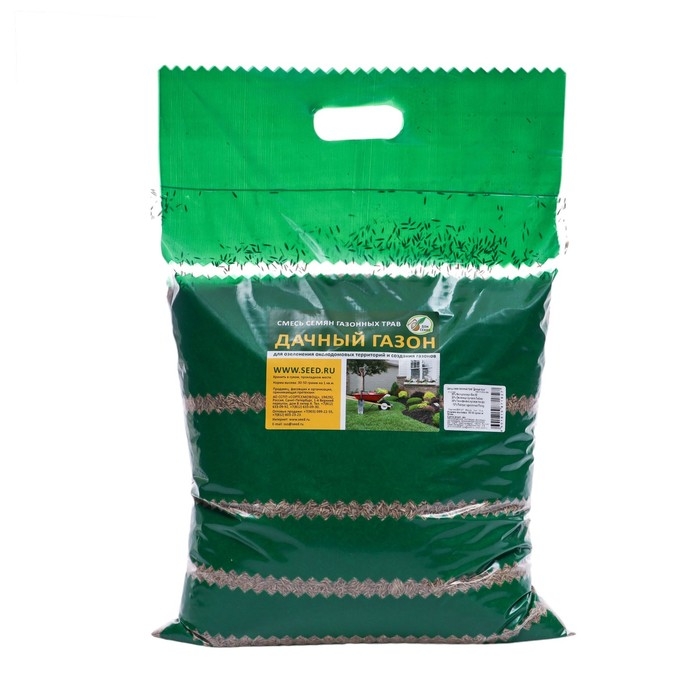 Семена газонной травы Семена газонной травы "Зеленый уголок","Дачный", 5 кг
