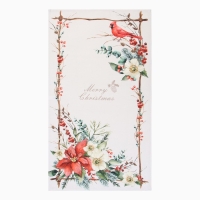 Полотенце Этель "Пуансетия" 40х73 см, 100% хлопок, саржа 190 г/м2 Полотенце Этель "Пуансетия" 40х73 см, 100% хлопок, саржа 190 г/м2