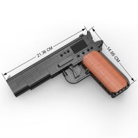 Конструктор Оружие Техно &laquo;Пистолет&raquo;, 332 детали, 6 пуль, стреляет