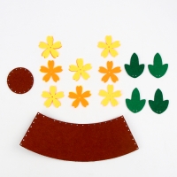 Набор для творчества. Букет из фетра в горшочке «Подсолнухи» Набор для творчества. Букет из фетра в горшочке «Подсолнухи»