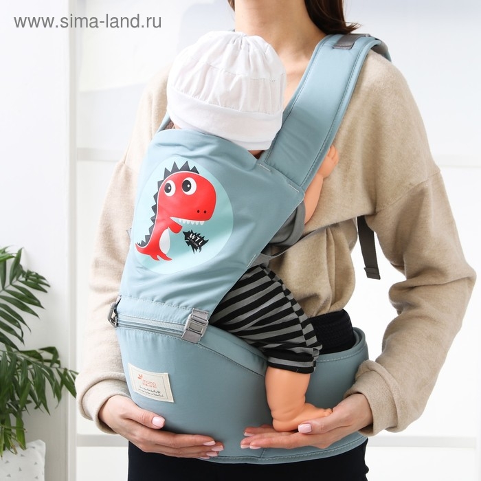 Рюкзак-кенгуру, хипсит для малыша «Животные», цвет голубой Рюкзак-кенгуру, хипсит для малыша «Животные», цвет голубой