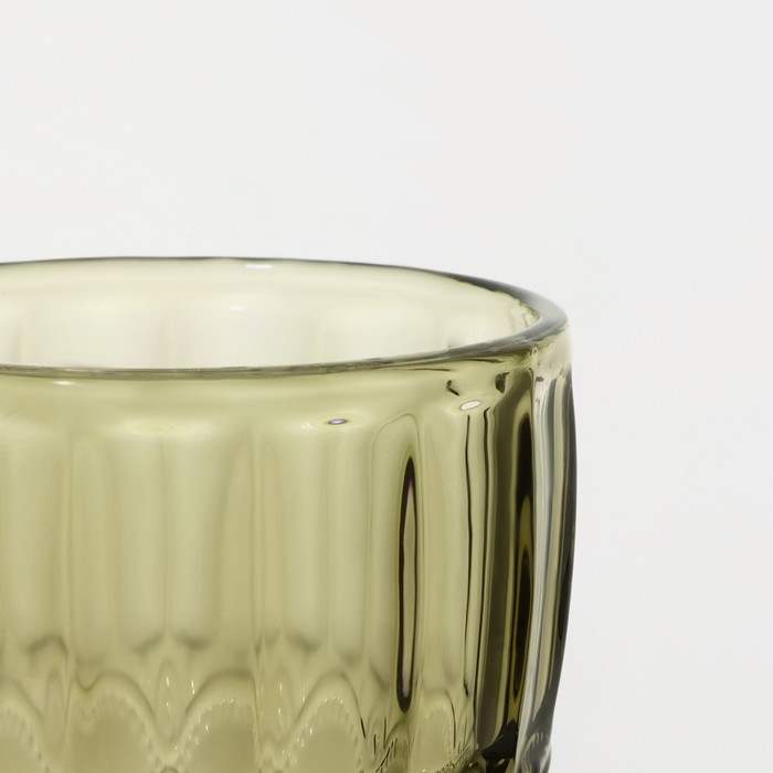 Набор бокалов для вина стеклянный Magistro &laquo;Ла-Манш&raquo;, 250 мл, 9&times;15,2 см, 6 шт, цвет зелёный