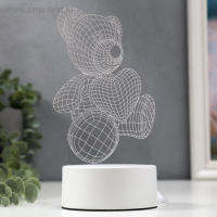 Светильник "Мишутка" LED RGB от сети 9,5х10,5х20 см RISALUX Светильник "Мишутка" LED RGB от сети 9,5х10,5х20 см RISALUX