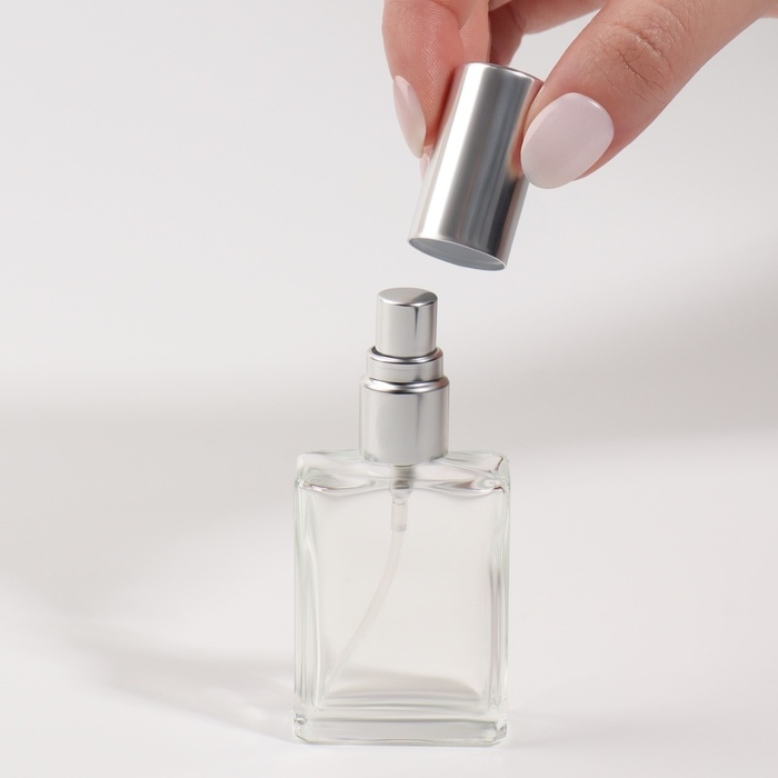 Флакон для парфюма, с распылителем, 15 мл, цвет серебристый Флакон для парфюма, с распылителем, 15 мл, цвет серебристый