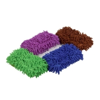 Губка для мытья авто, 20&times;11 см, микрофибра, микс