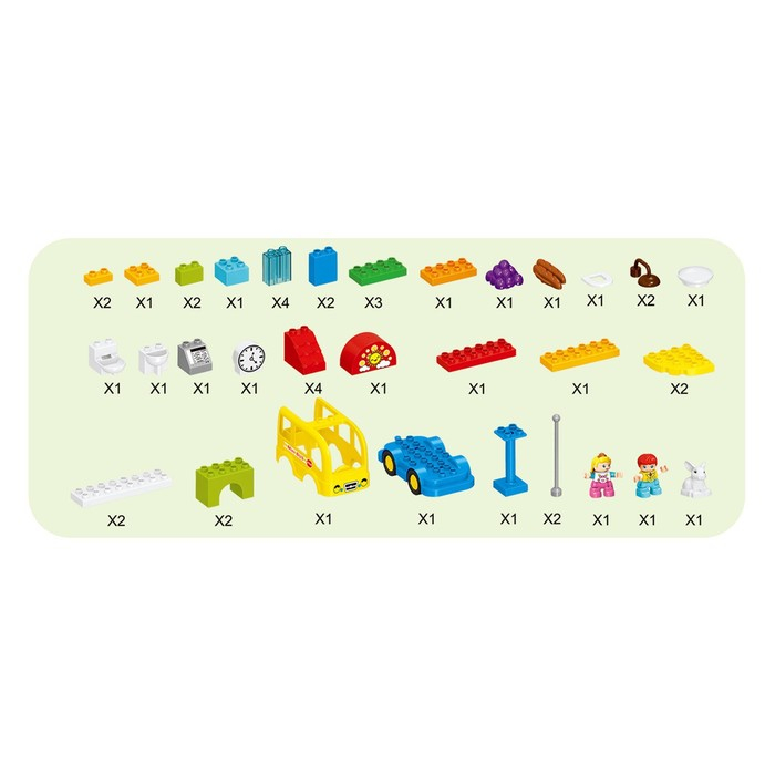 Конструктор &laquo;Автобусная станция&raquo;, 47 деталей