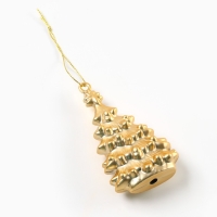 Ёлочные игрушки новогодние «Новый год: Ёлочки», цвет золотой Ёлочные игрушки новогодние «Новый год: Ёлочки», цвет золотой