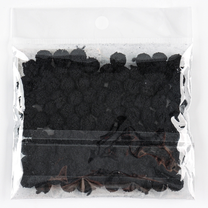 Набор деталей для декора &laquo;Бомбошки&raquo;, 100 шт., размер одной шт. &mdash; 1 см, цвет черный