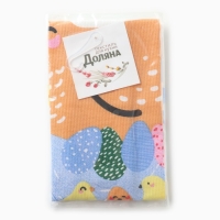 Полотенце кухонные Доляна "Счастливой пасхи" 28х46 см, рогожка, 100% хл, 160г/м2 Полотенце кухонные Доляна "Счастливой пасхи" 28х46 см, рогожка, 100% хл, 160г/м2