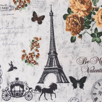 Постельное бельё "Этель" 2 сп. Парижские сезоны175х215 см, 200х220 см, 70х70 см - 2 шт., 100% хлопок, бязь 125 г/м&sup2;