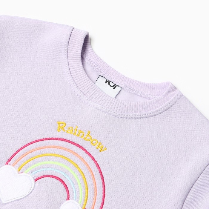 Костюм для девочек (свитшот, брюки), НАЧЁС, цвет сиреневый, рост 104 см Костюм для девочек (свитшот, брюки), НАЧЁС, цвет сиреневый, рост 104 см