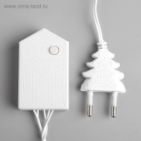 Гирлянда «Нить» 5 м, IP20, белая нить, 50 LED, свечение фиолетовое, 8 режимов, 220 В Гирлянда «Нить» 5 м, IP20, белая нить, 50 LED, свечение фиолетовое, 8 режимов, 220 В