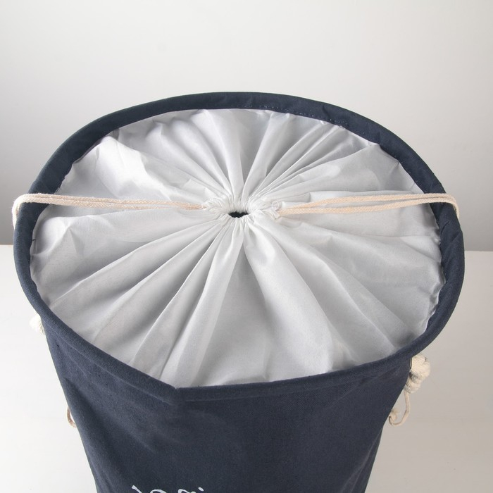 Корзина для белья Доляна «Пикколо», 30×30×40 см, цвет синий Корзина для белья Доляна «Пикколо», 30×30×40 см, цвет синий