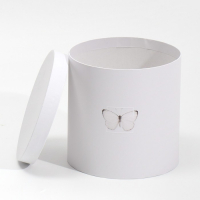 Набор круглых коробок 5 в 1, упаковка подарочная, &laquo;Бабочки&raquo;, 23 х 23 х 25 ‒ 15 х 15 х 15 см