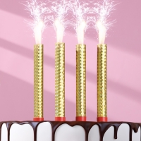 Свечи-фонтаны 12,5 см, 40 сек, 4 штуки Свечи-фонтаны 12,5 см, 40 сек, 4 штуки