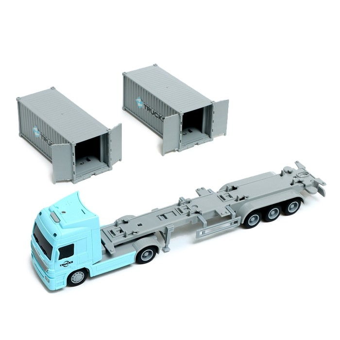 Грузовик инерционный «Контейнеровоз», 1:50, свет, звук Грузовик инерционный «Контейнеровоз», 1:50, свет, звук