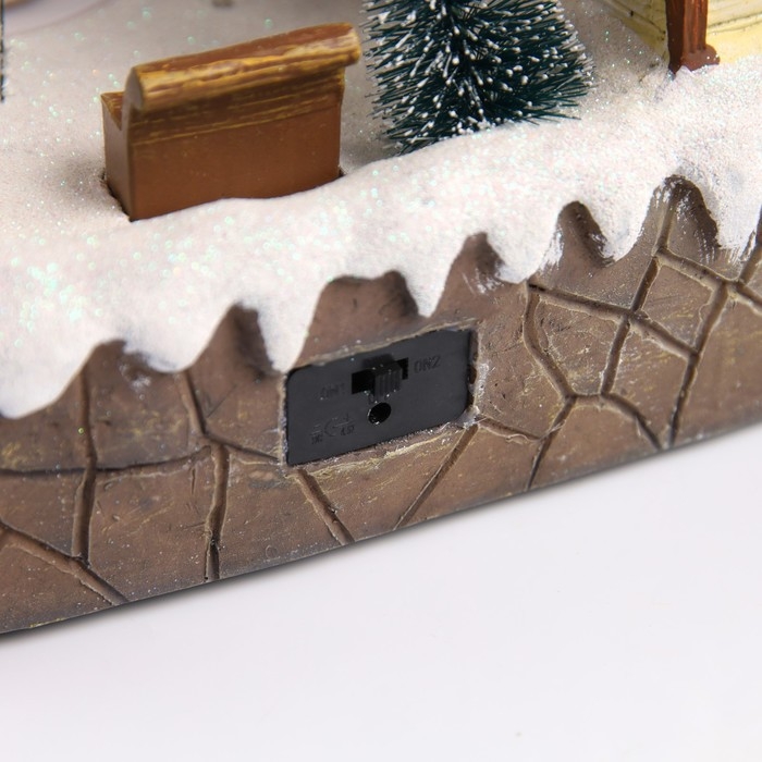 Светодиодная фигура &laquo;Рождественский парк&raquo; 43 &times; 23 &times; 22 см, полистоун, батарейки ААх3 (не в комплекте), USB, свечение мульти