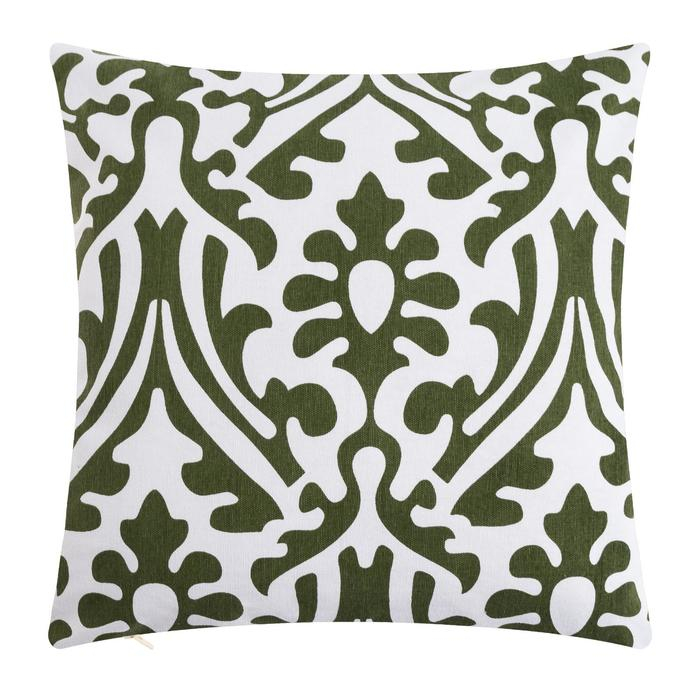 Наволочка декоративная 40х40 см, Monograms green, 100% хлопок Наволочка декоративная 40х40 см, Monograms green, 100% хлопок
