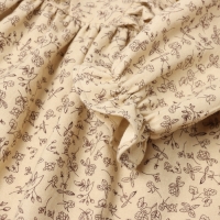 Платье для девочки MINAKU: Cotton collection цвет бежевый, рост 110 см