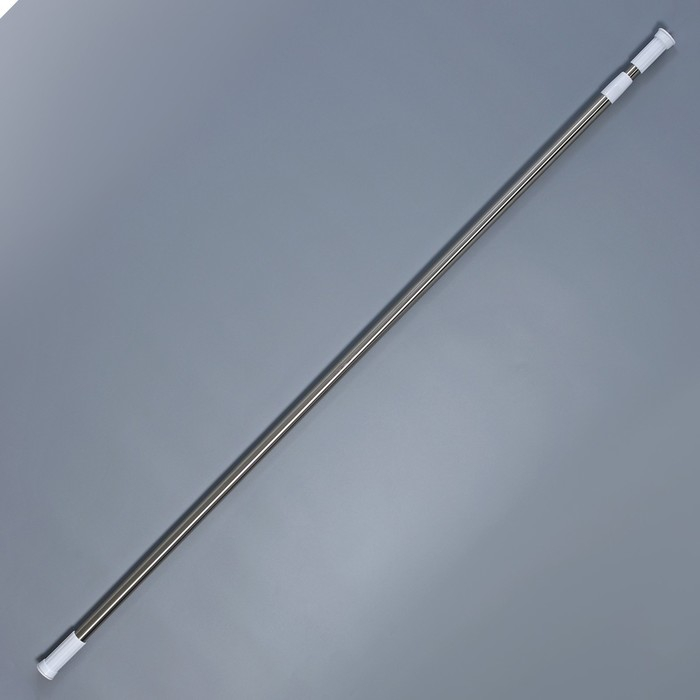 Карниз для ванной Доляна, телескопический, d=3,2 см, 130-240 см, стальной