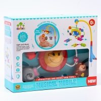 Мобиль музыкальный на кроватку &laquo;Джунгли&raquo;, с ночником