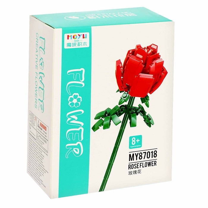 Конструктор Цветы «Красная роза», 112 деталей Конструктор Цветы «Красная роза», 112 деталей